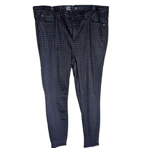 Torrid Sky High Skinny Super Soft High-Rise Jean Women 20R Black Checkered